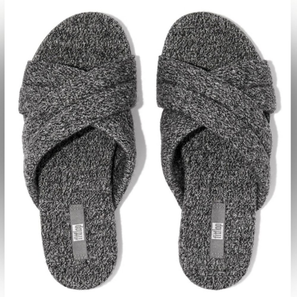 FitFlop Womens Gracie Merino Wool Cross Slide